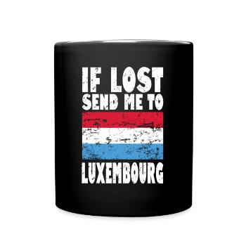 Drapeau luxembourgeois - Mug uni - noir - Devant