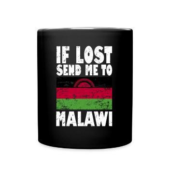 Malawi Flag Saying - Full Colour Mug - black - Front