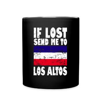 Los Altos Flag Saying - Full Colour Mug - black - Front