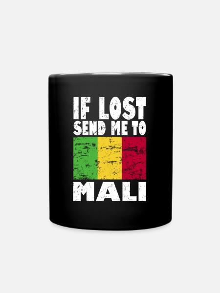 Slogan du drapeau du Mali - Mug uni - noir