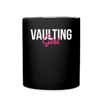 Vaulting Girl Shirt Geschenk Voltagieren - Tasse einfarbig - Schwarz - Vorne
