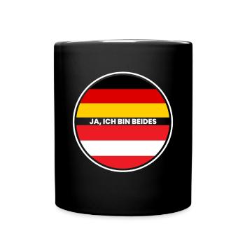 Yes I Am Both - Austrian and German - Full Colour Mug - black - Front