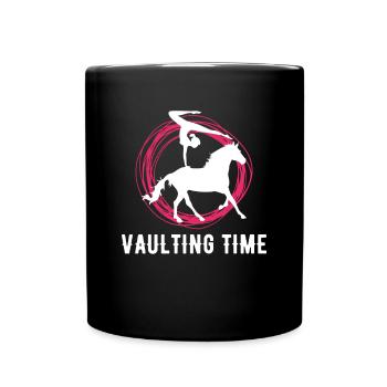 Vaulting Time Geschenk Voltagieren Shirt - Tasse einfarbig - Schwarz - Vorne