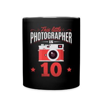 Photographie Ce petit photographe existe depuis 10 ans - Mug uni - noir - Devant