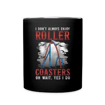 Montagnes russes Vintage I Don’t - Mug uni - noir - Devant