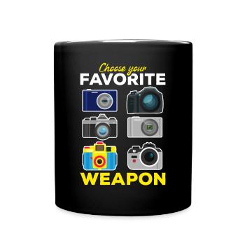 Photographie Choisissez votre - Mug uni - noir - Devant