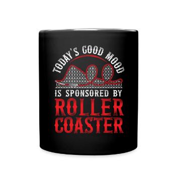 Roller Coaster Vintage Today's - Tasse einfarbig - Schwarz - Vorne