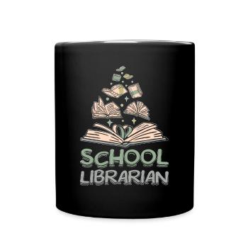 School librarian - Full Colour Mug - black - Front