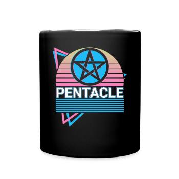 Pentagramm Nordisches Symbol Nordisches Symbol Hei - Tasse einfarbig - Schwarz - Vorne