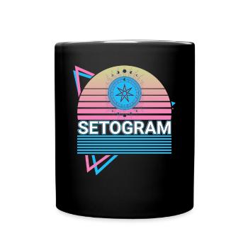Setogram Fairy Star Wicca Wiccan Magick Witchcraft - Full Colour Mug - black - Front