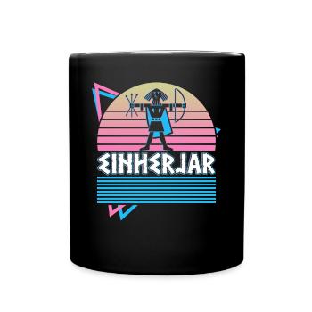 Einherjar Nordische Mythologie Nordische Armee aus - Tasse einfarbig - Schwarz - Vorne