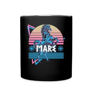 Stute Nordische Mythologie Germanische Folklore - Tasse einfarbig - Schwarz - Vorne