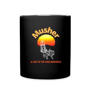 Traîneau à chiens Musher - Mug uni - noir - Devant