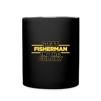Best fisherman in the galaxy Fishing - Full Colour Mug - black - Front