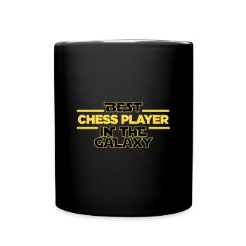 Best Chess Player in the galaxy Chess board - Tasse einfarbig - Schwarz - Vorne