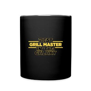 Meilleur maître de grill dans le barbecue de la galaxie - Mug uni - noir - Devant
