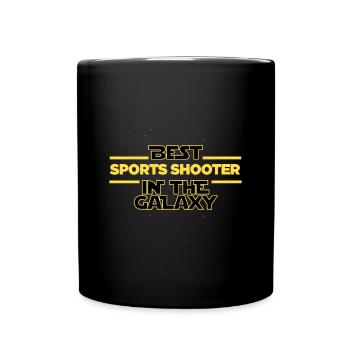 Best Sports shooter in the galaxy shooting club - Tasse einfarbig - Schwarz - Vorne