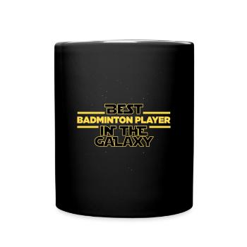 Meilleur joueur de badminton de la galaxie Shuttlecock - Mug uni - noir - Devant