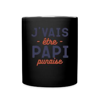 Annonce de grossesse pour papy ou grand - Mug uni - noir - Devant