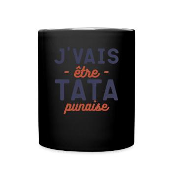 Pour future Tata Annonce de Grossesse - Mug uni - noir - Devant