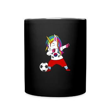 South Korea football dab gift - Full Colour Mug - black - Front