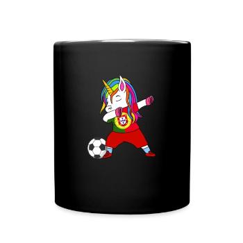 Portugal Football Dabbing Cadeau - Mug uni - noir - Devant