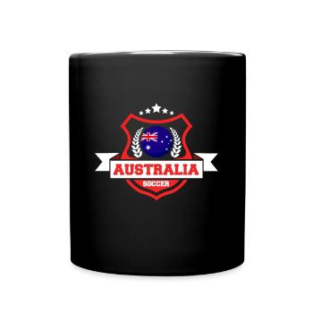 Australien-fußball-geschenk - Tasse einfarbig - Schwarz - Vorne