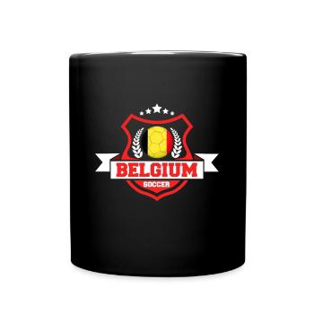 Belgien fußball geschenk - Tasse einfarbig - Schwarz - Vorne