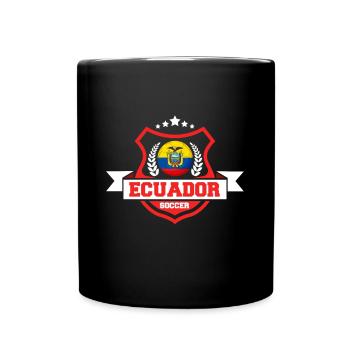 Ecuador Football Gift - Full Colour Mug - black - Front