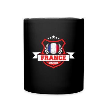 Cadeau de football français - Mug uni - noir - Devant
