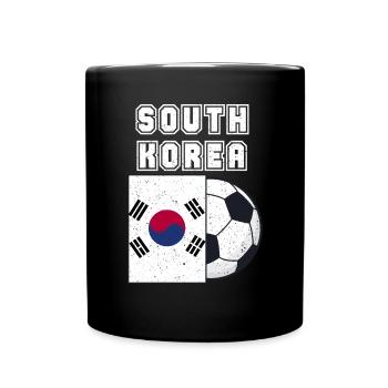 South Korea Football Team Flag Gift - Full Colour Mug - black - Front