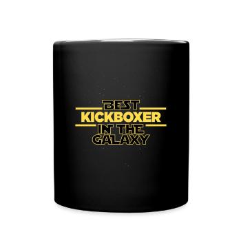 Best kickboxer in the galaxy Kickboxing - Tasse einfarbig - Schwarz - Vorne