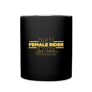 Meilleure cavalière dans les chevaux de la galaxie - Mug uni - noir - Devant