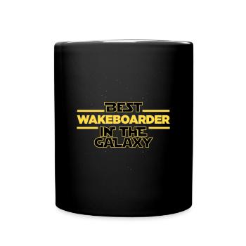 Best wakeboarder in the galaxy water sports - Tasse einfarbig - Schwarz - Vorne