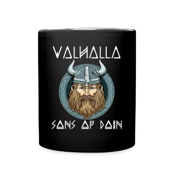 Valhalla Sons Of Odin - Wikinger-Krieger-Normannen - Tasse einfarbig - Schwarz - Vorne