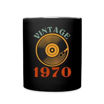 52 ans né en 1970 - Mug uni - noir - Devant