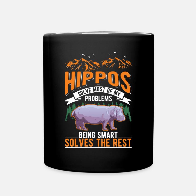 Hippo Cadeau Hippo Hippo Hippo - Mug uni - noir