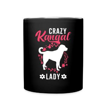 Crazy Kangal dame Anatolian Berger Chien - Mug uni - noir - Devant