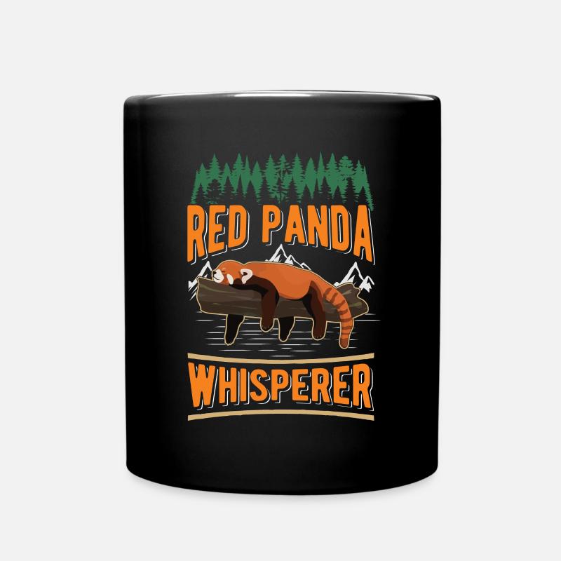 Chuchoteur de panda roux - Mug uni - noir