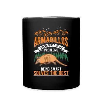 Armadillo Gift Armadillo - Full Colour Mug - black - Front