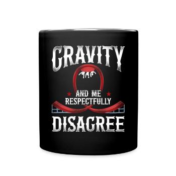 Montagnes russes Vintage Gravity et - Mug uni - noir - Devant
