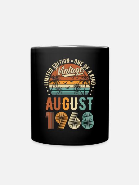 Édition limitée Août 1968 Cadeau d’anniversaire - Mug uni - noir