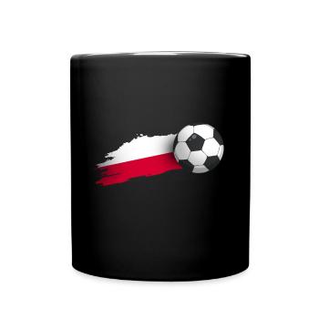 Poland football gift - Full Colour Mug - black - Front
