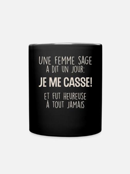 idee depart collegue de travail humour f - Mug uni - noir