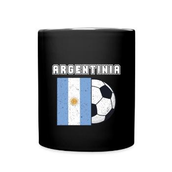 Argentinien-fußball-team-flaggen-geschenk - Tasse einfarbig - Schwarz - Vorne