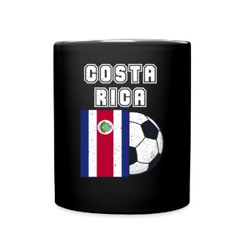 Costa Rica Football Team Flag Gift - Full Colour Mug - black - Front