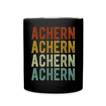 Achern Stadt Retro Vintage - Tasse einfarbig - Schwarz - Vorne