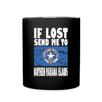 Drapeau des îles Mariannes du Nord - Mug uni - noir - Devant