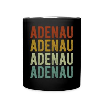 Adenau Stadt Retro Vintage - Tasse einfarbig - Schwarz - Vorne