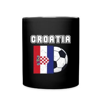 Croatia-football-team-flag-gift - Full Colour Mug - black - Front